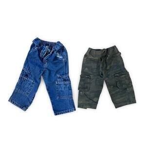 Faded Glory Baby Pants Lot (2) – Size 12 Months – Brown & Camo